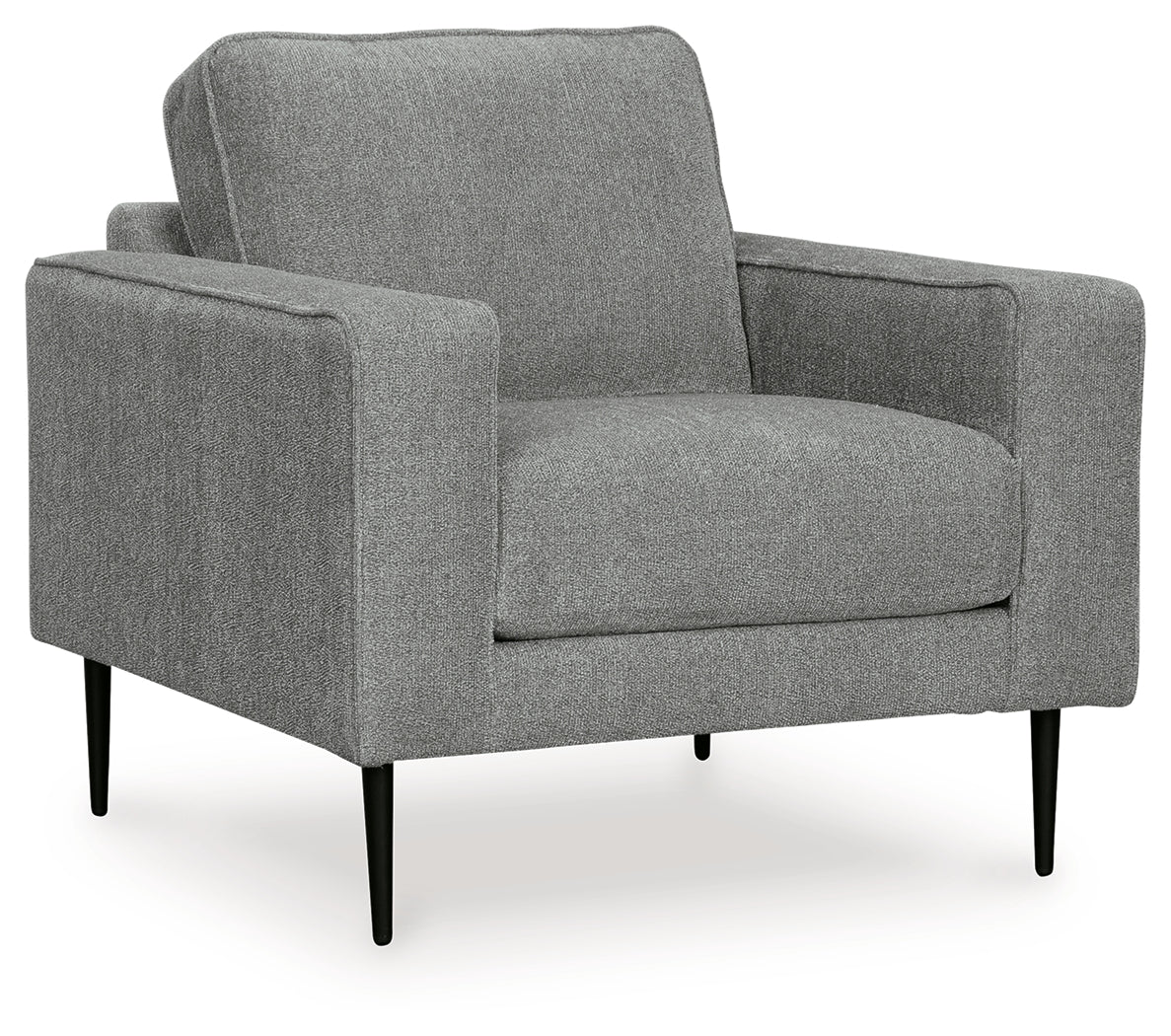 Hazela Charcoal Chair and Ottoman