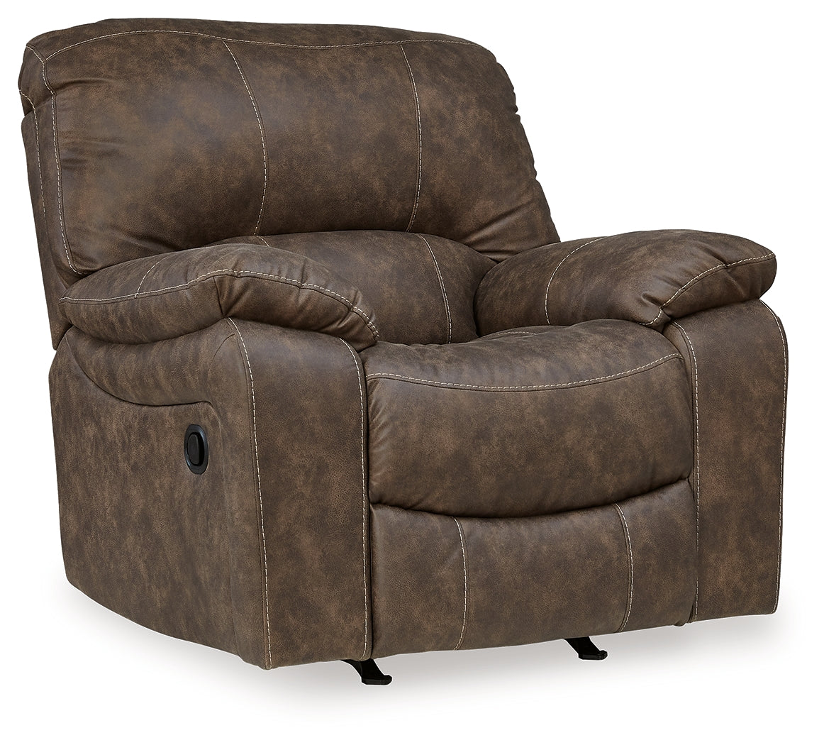 Kilmartin Brown Reclining Sofa, Loveseat and Recliner