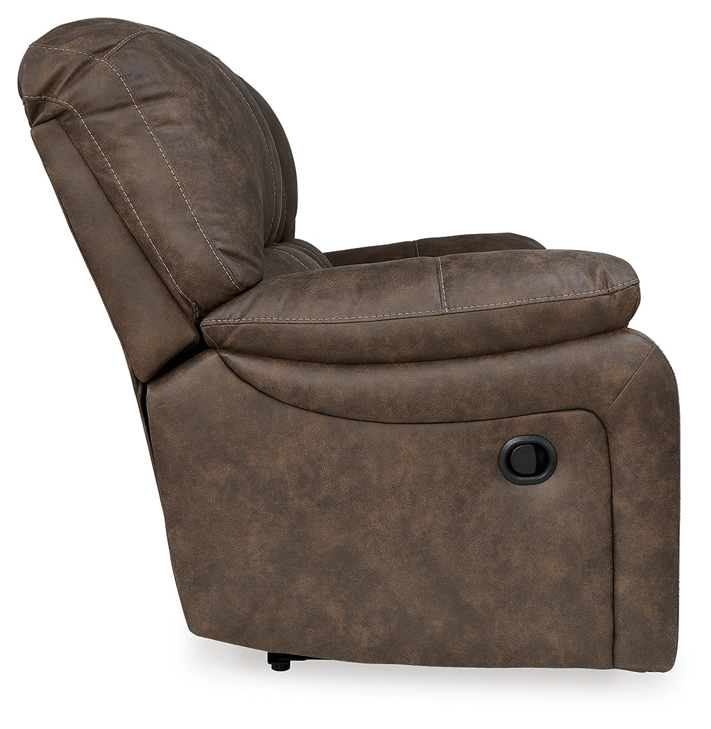 Kilmartin Brown Reclining Sofa, Loveseat and Recliner