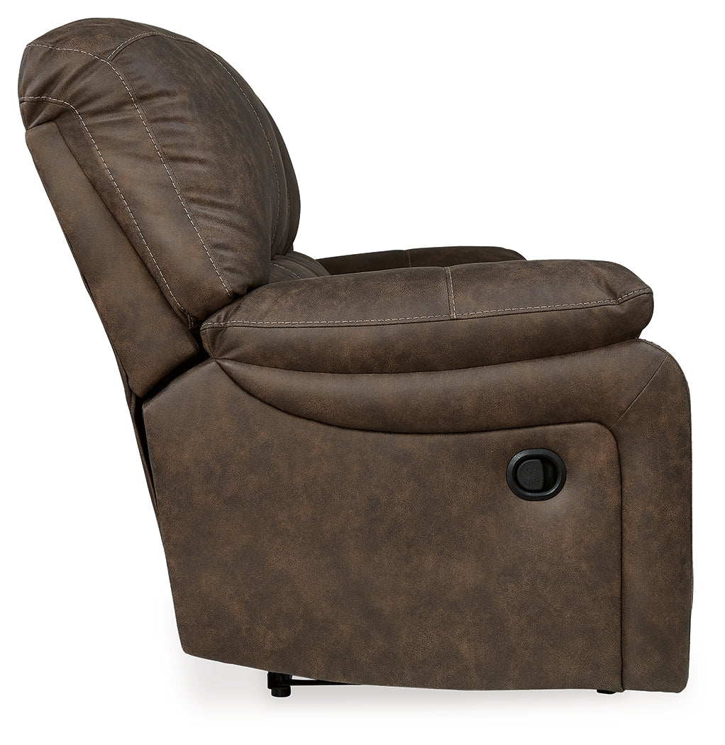 Kilmartin Brown Reclining Sofa, Loveseat and Recliner