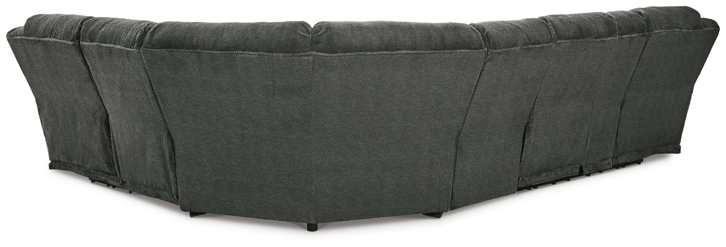 Nettington Smoke 4-Piece Power Reclining Sectional