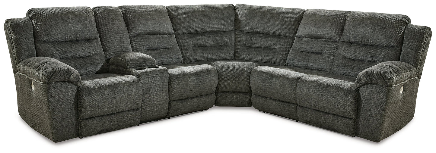 Nettington Smoke 3-Piece Power Reclining Sectional