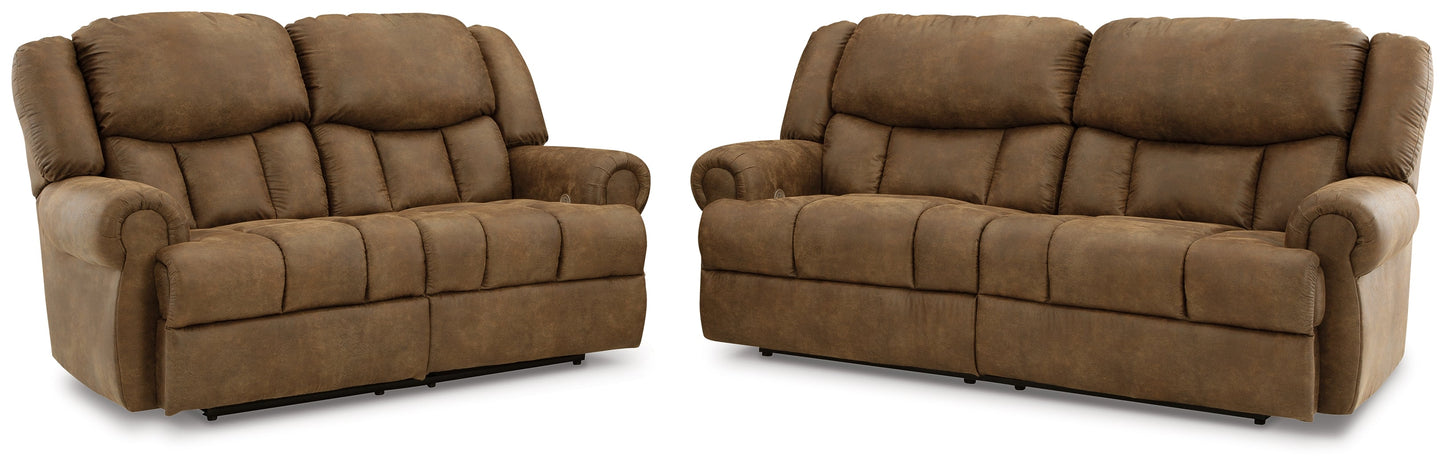 Boothbay Auburn Power Reclining Sofa and Loveseat