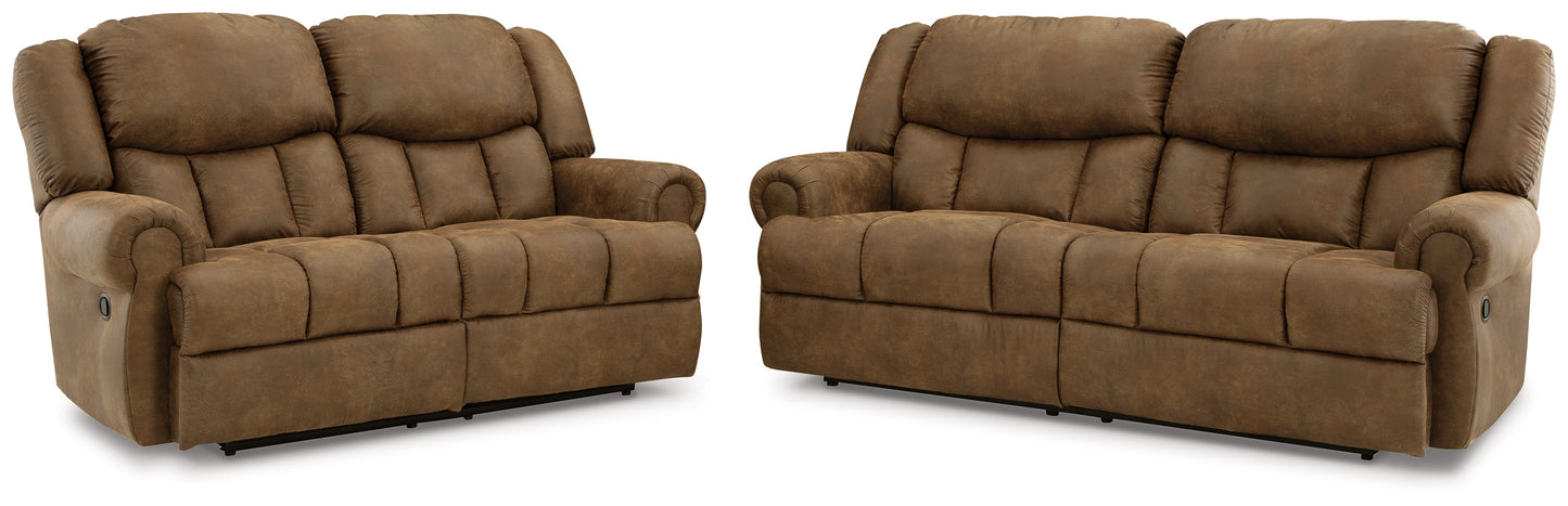 Boothbay Auburn Reclining Sofa and Loveseat