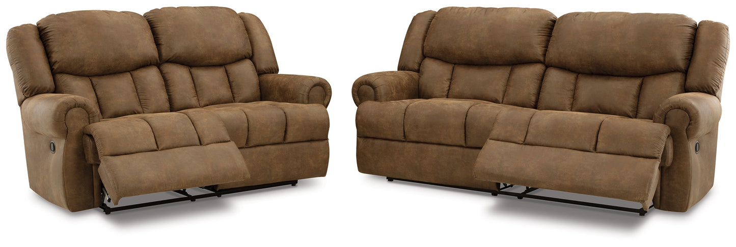 Boothbay Auburn Reclining Sofa and Loveseat