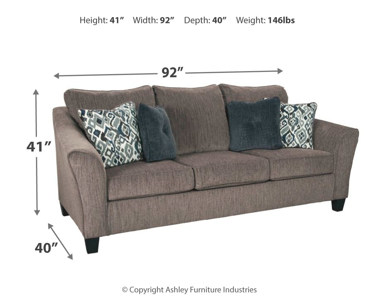 Nemoli Gray Sofa and Chair