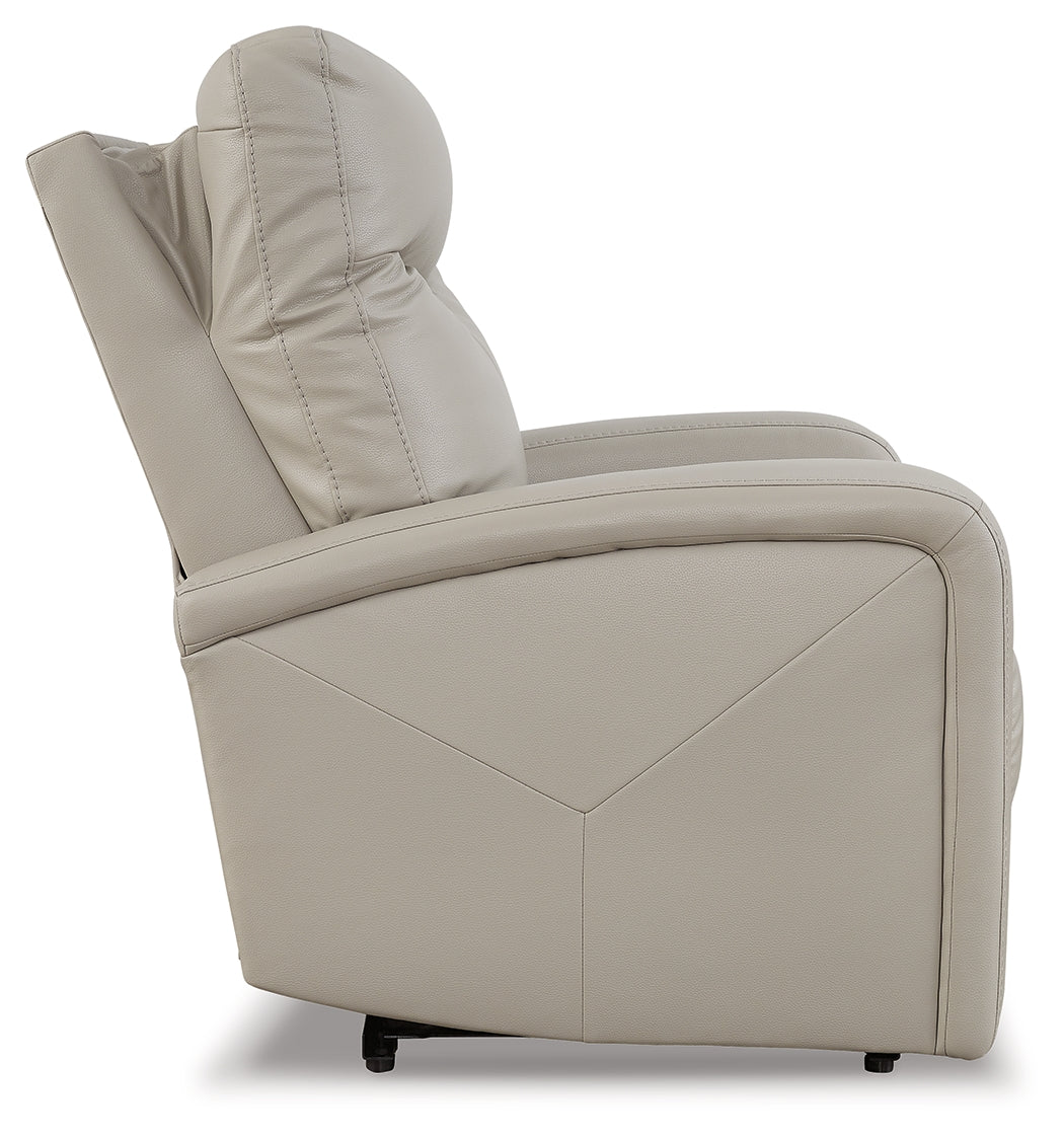 Ryversans Dove Gray Power Recliner