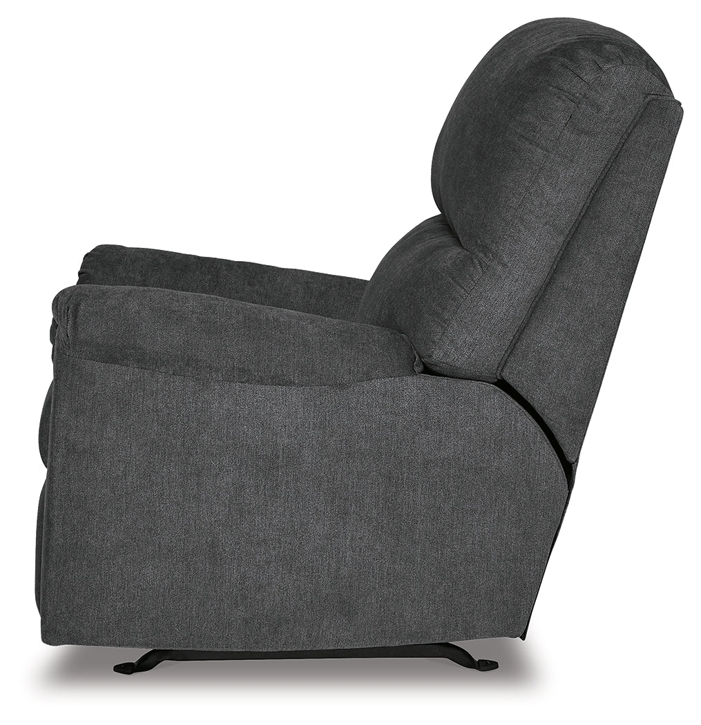 Miravel Gunmetal Sofa, Loveseat and Recliner