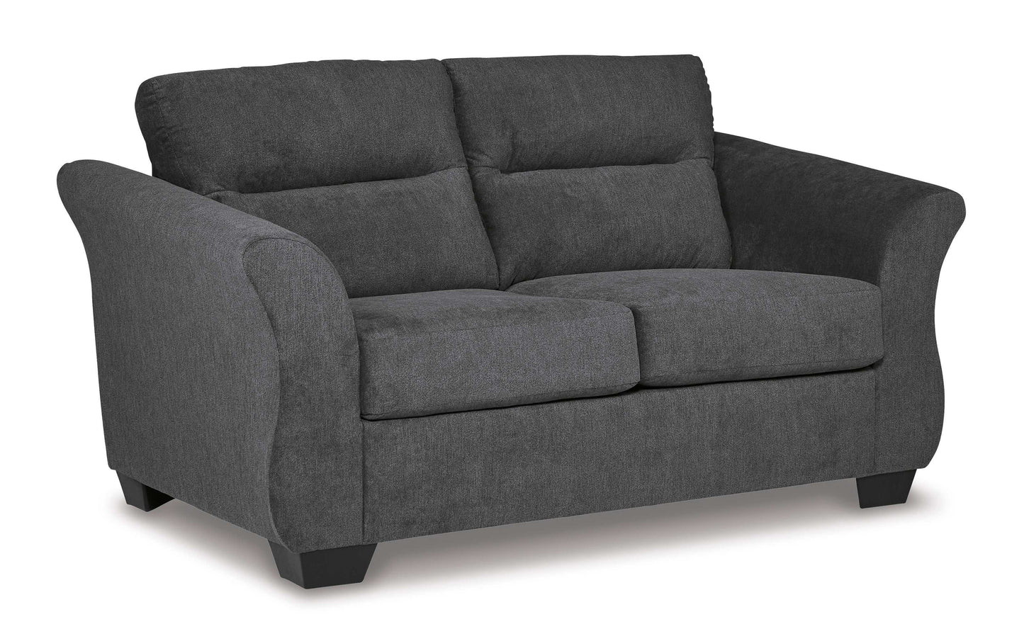 Miravel Gunmetal Loveseat