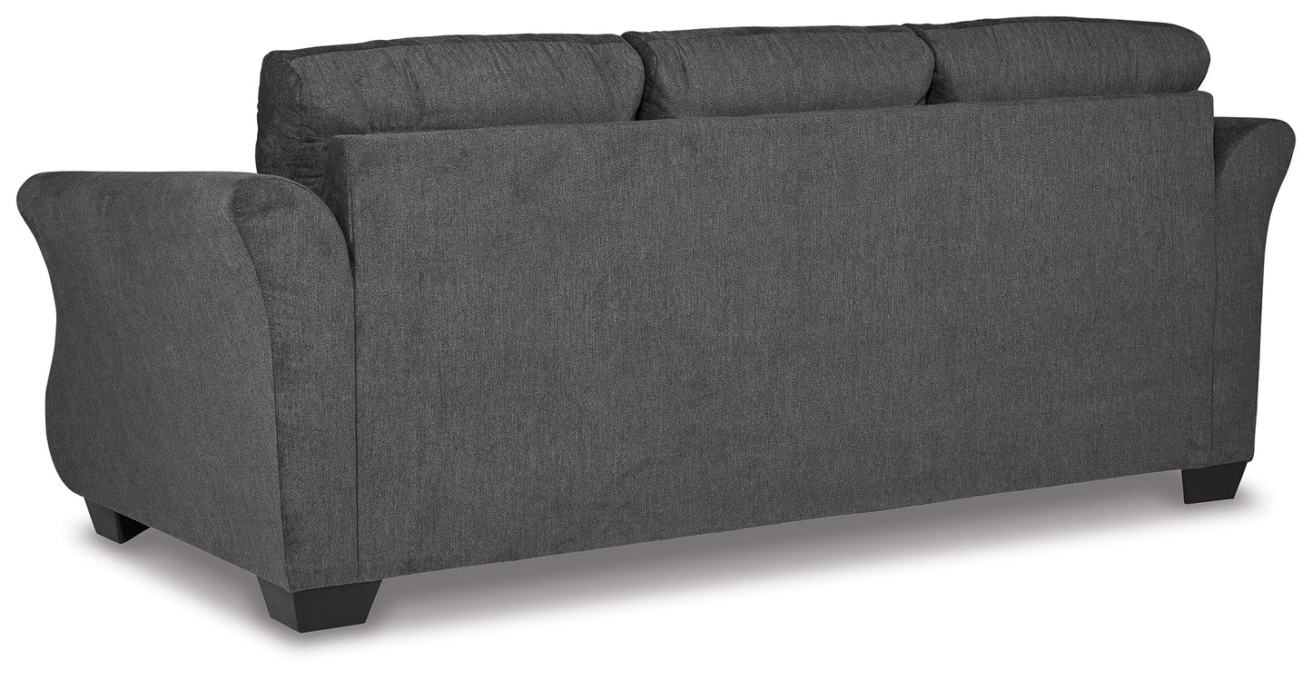 Miravel Gunmetal Sofa, Loveseat and Recliner