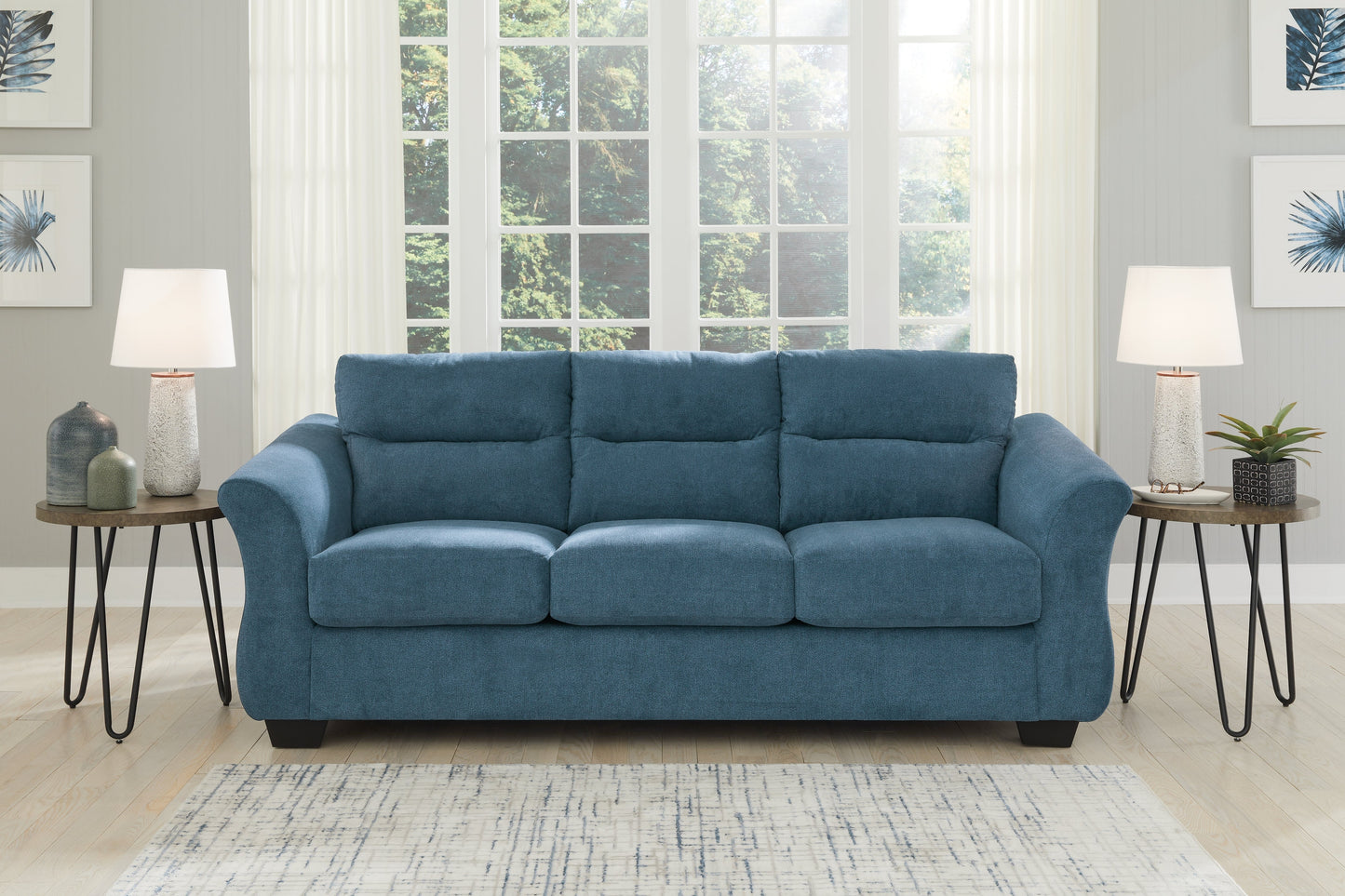 Miravel Indigo Sofa and Loveseat