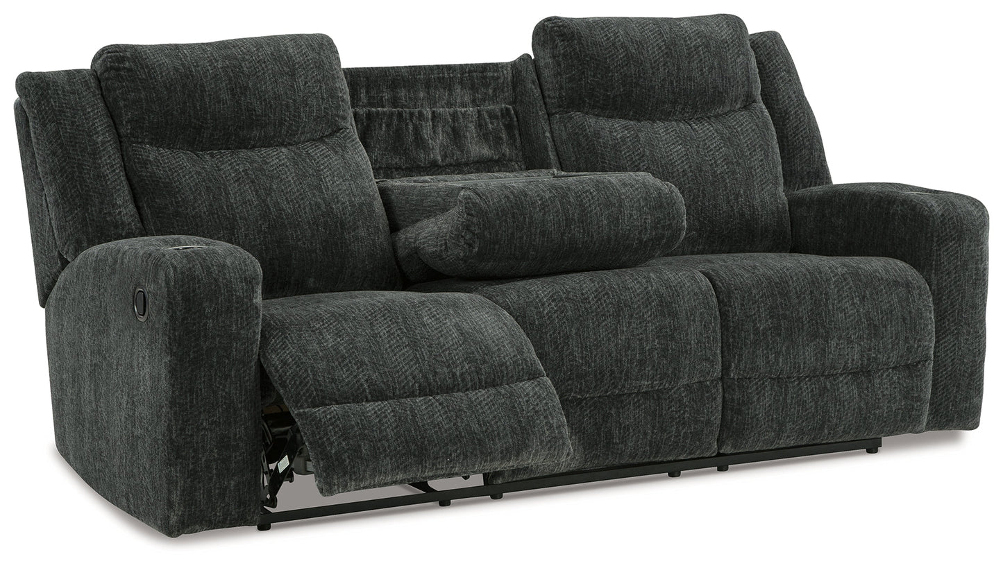 Martinglenn Ebony Reclining Sofa, Loveseat and Recliner