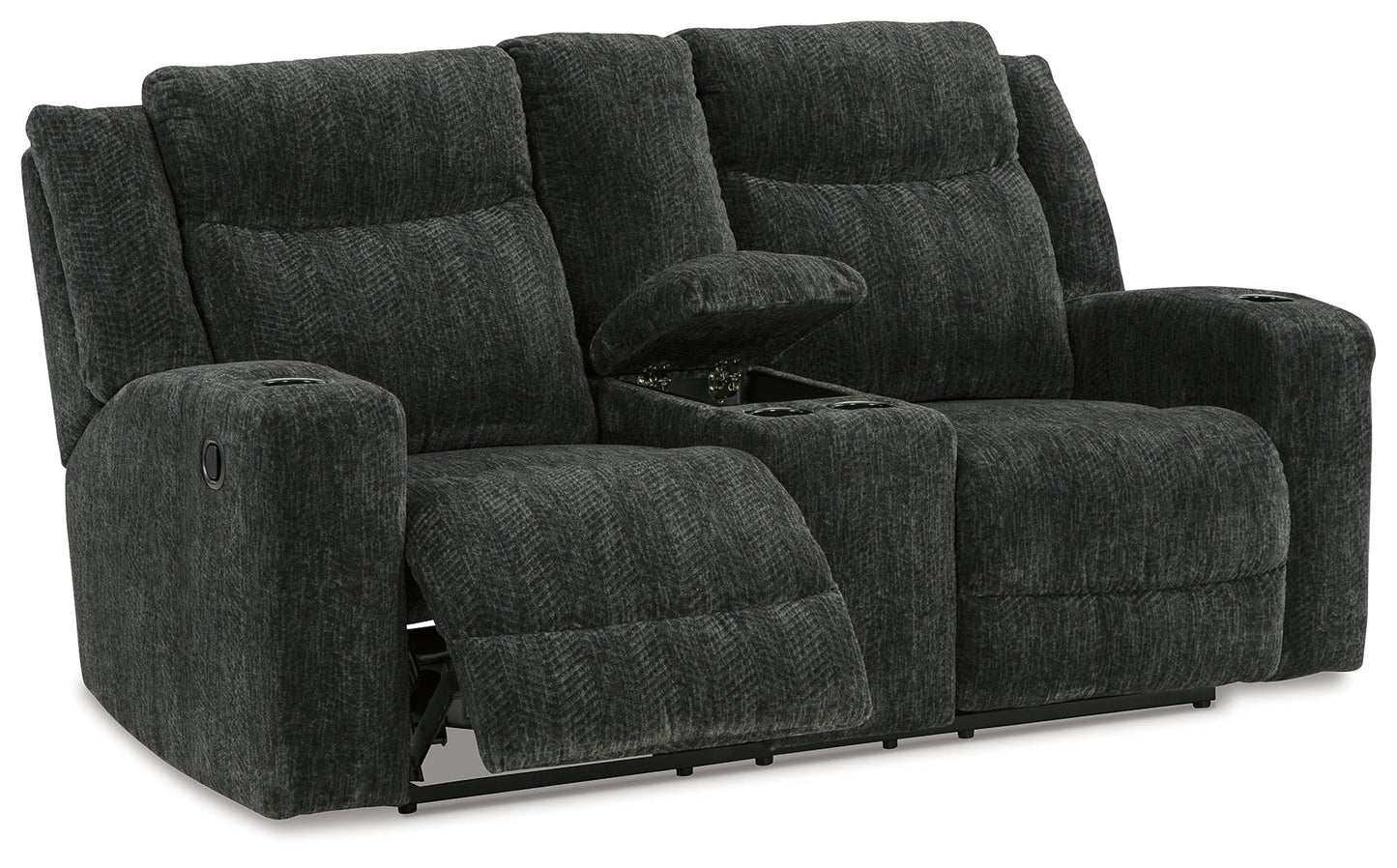 Martinglenn Ebony Reclining Sofa, Loveseat and Recliner