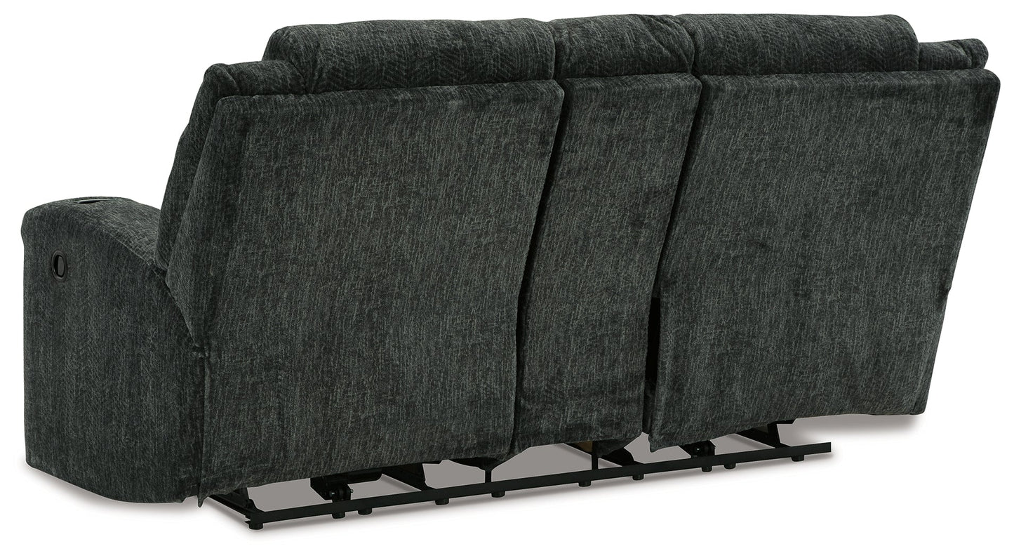 Martinglenn Ebony Reclining Sofa, Loveseat and Recliner