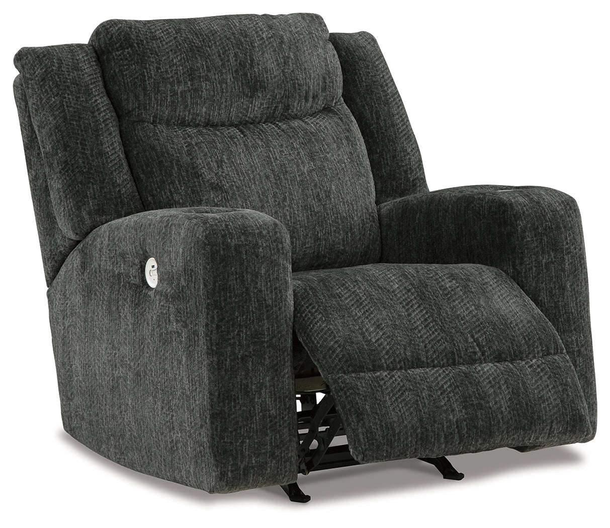 Martinglenn Ebony Power Reclining Sofa, Loveseat and Recliner