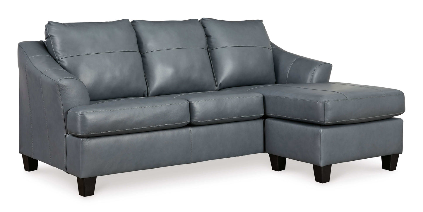 Genoa Leather L Shape RAF Chaise Sofa