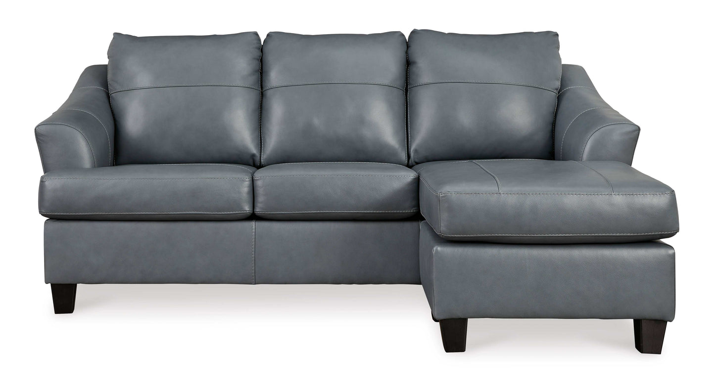 Genoa Leather L Shape RAF Chaise Sofa