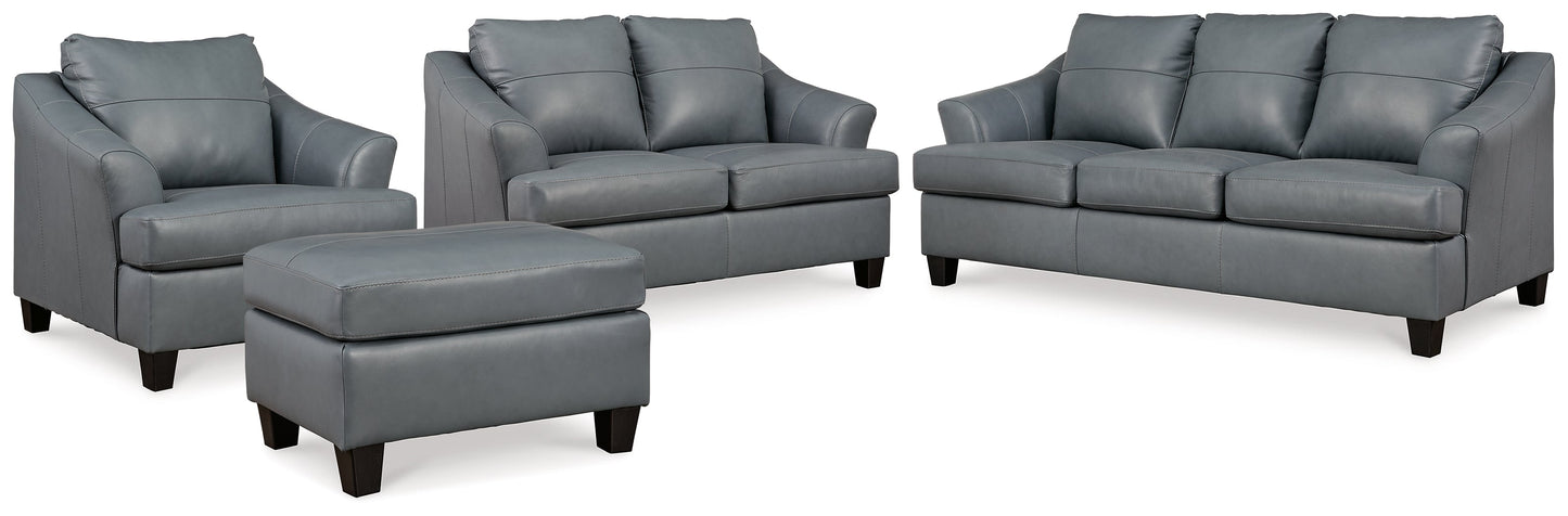 Genoa Steel Sofa, Loveseat, Oversized Chair and Ottoman