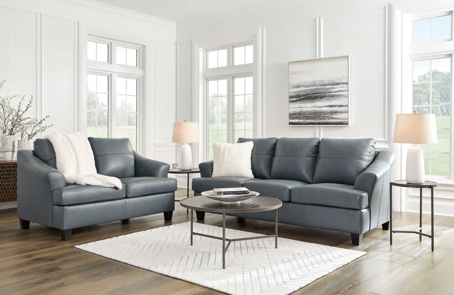 Genoa Leather Living Room Set / 2pc