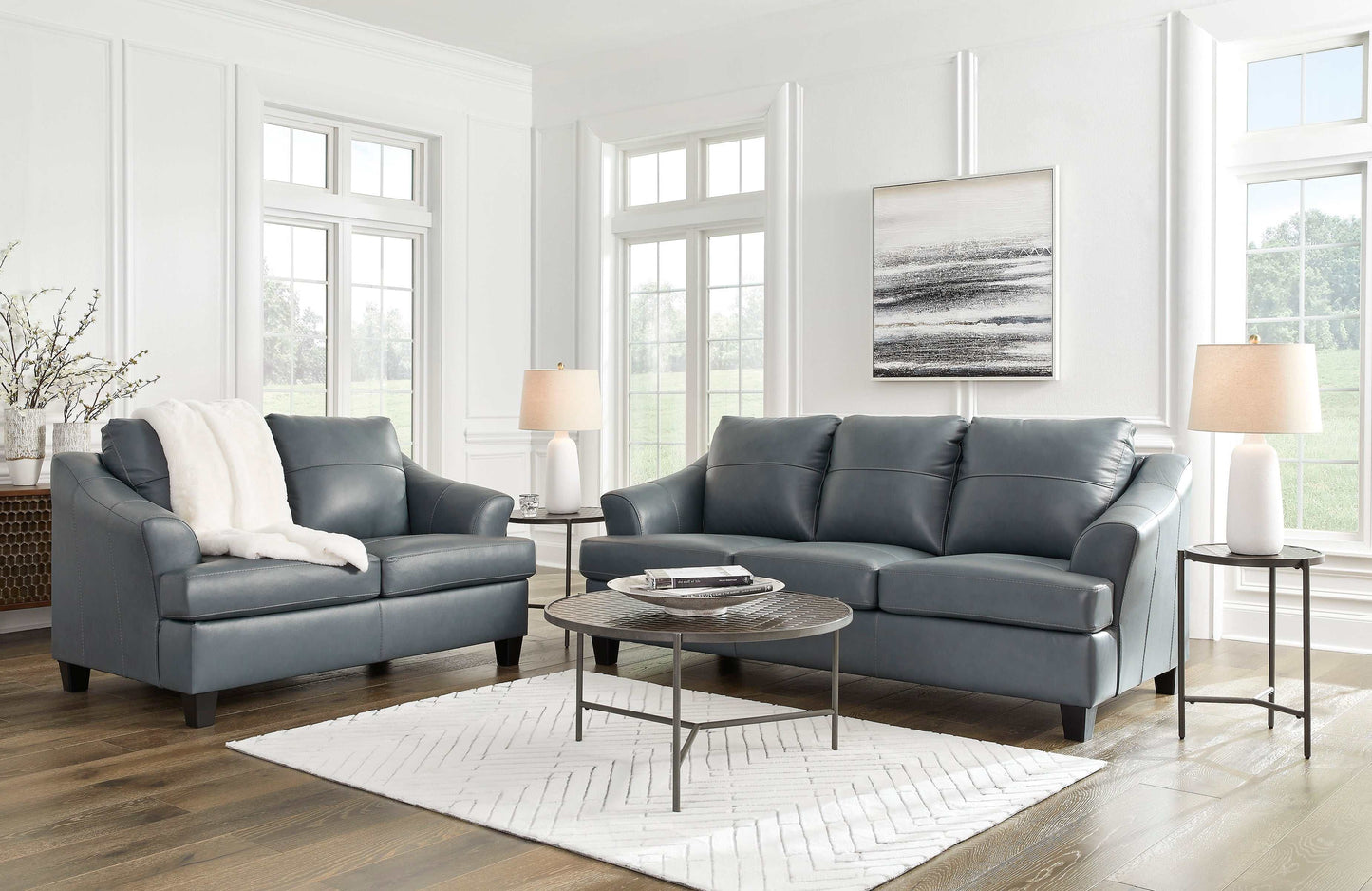 Genoa Leather Living Room Set / 2pc