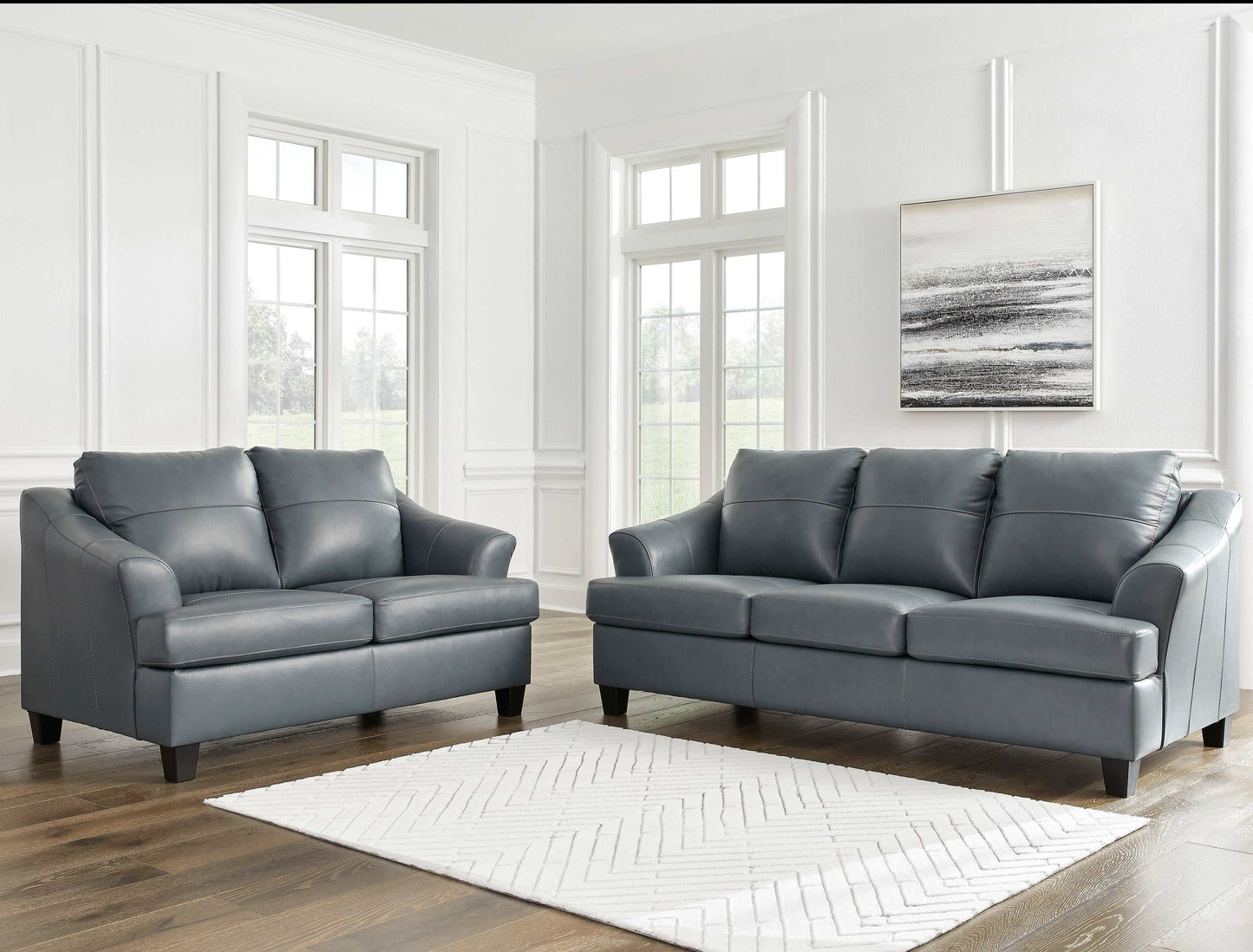 Genoa Leather Living Room Set / 2pc