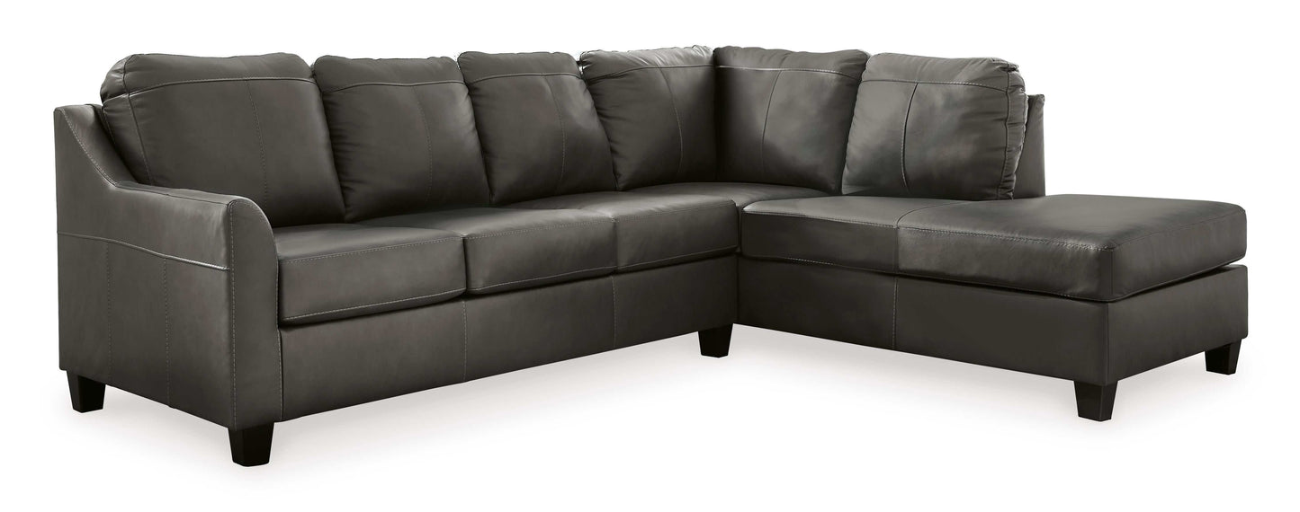 Valderno Fog 2pc Sectional Sofa w/ Chaise