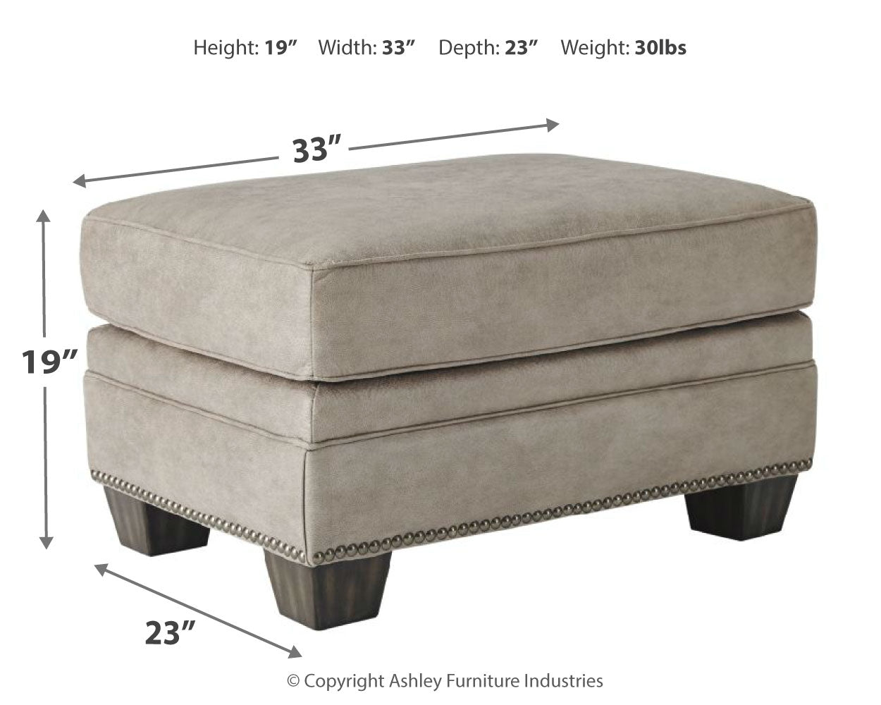 Olsberg Steel Loveseat, Chair, and Ottoman