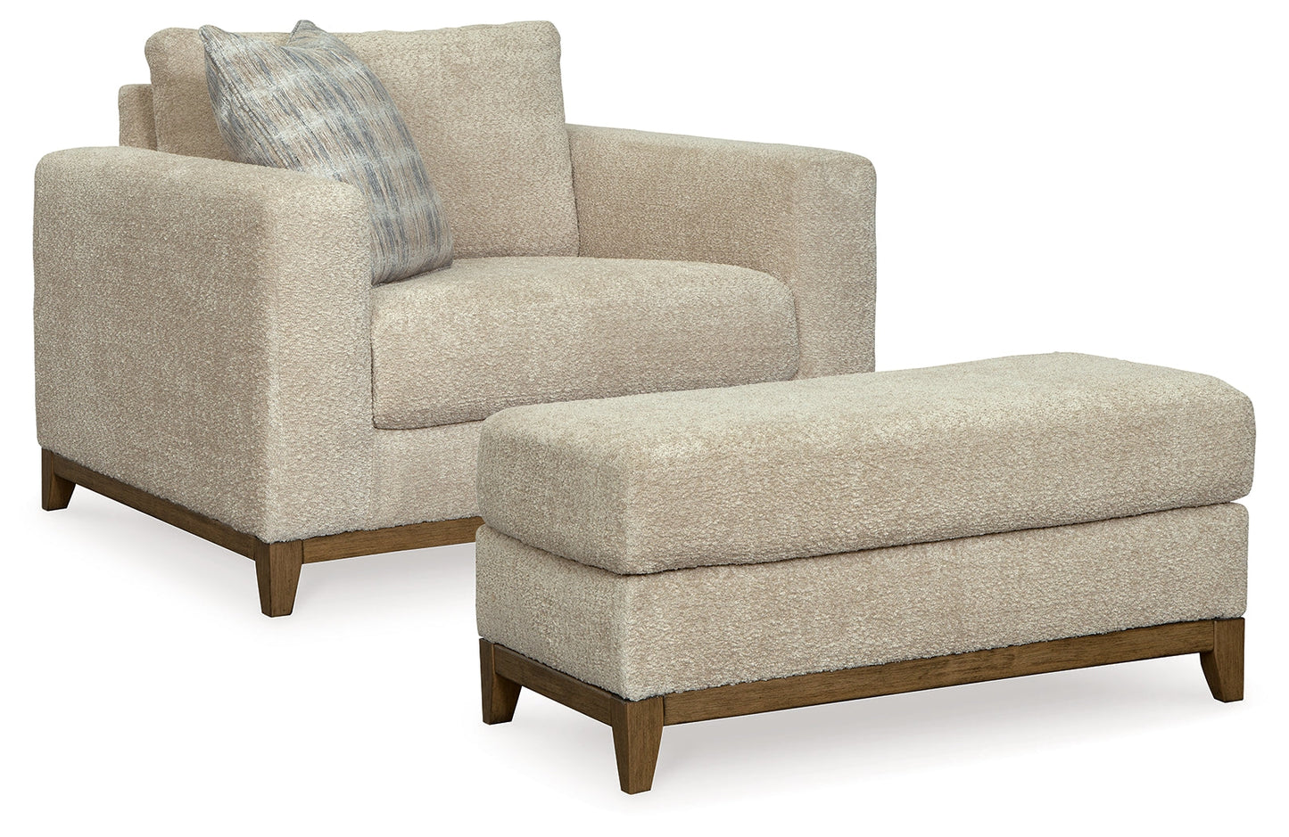 Parklynn Desert Oversized Chair and Ottoman