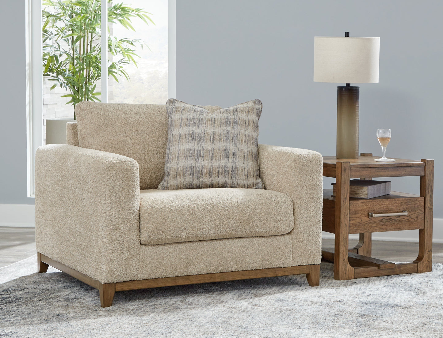 Parklynn Desert Oversized Chair and Ottoman