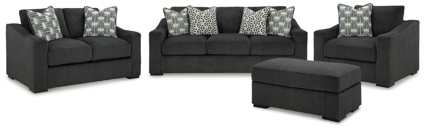 Wryenlynn Sofa, Loveseat, Oversized Chair and Ottoman