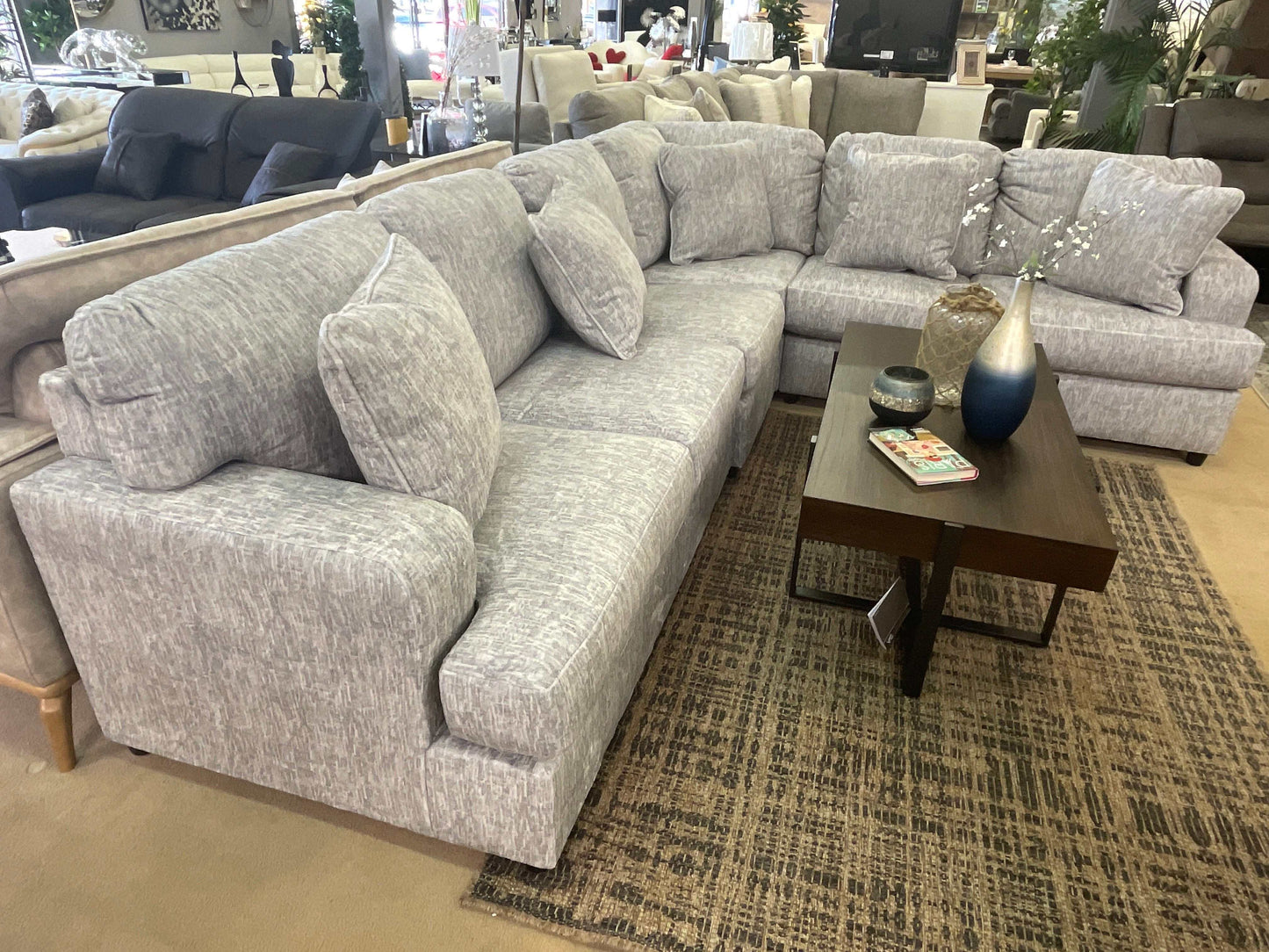 Playwrite Gray 4pc Sectional Sofa