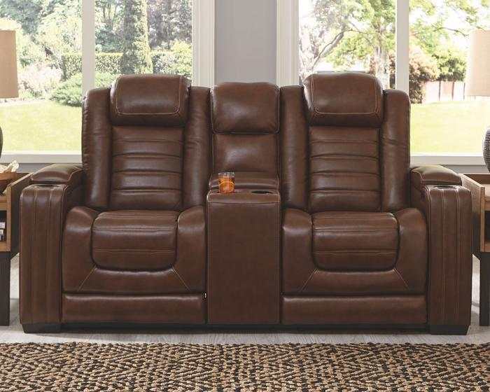 Backtrack Chocolate Power Reclining Sofa, Loveseat & Chair / 3pc Set