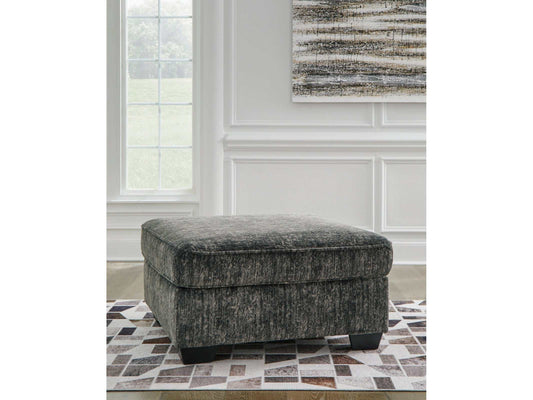 Lonoke Gunmetal Oversized Accent Ottoman