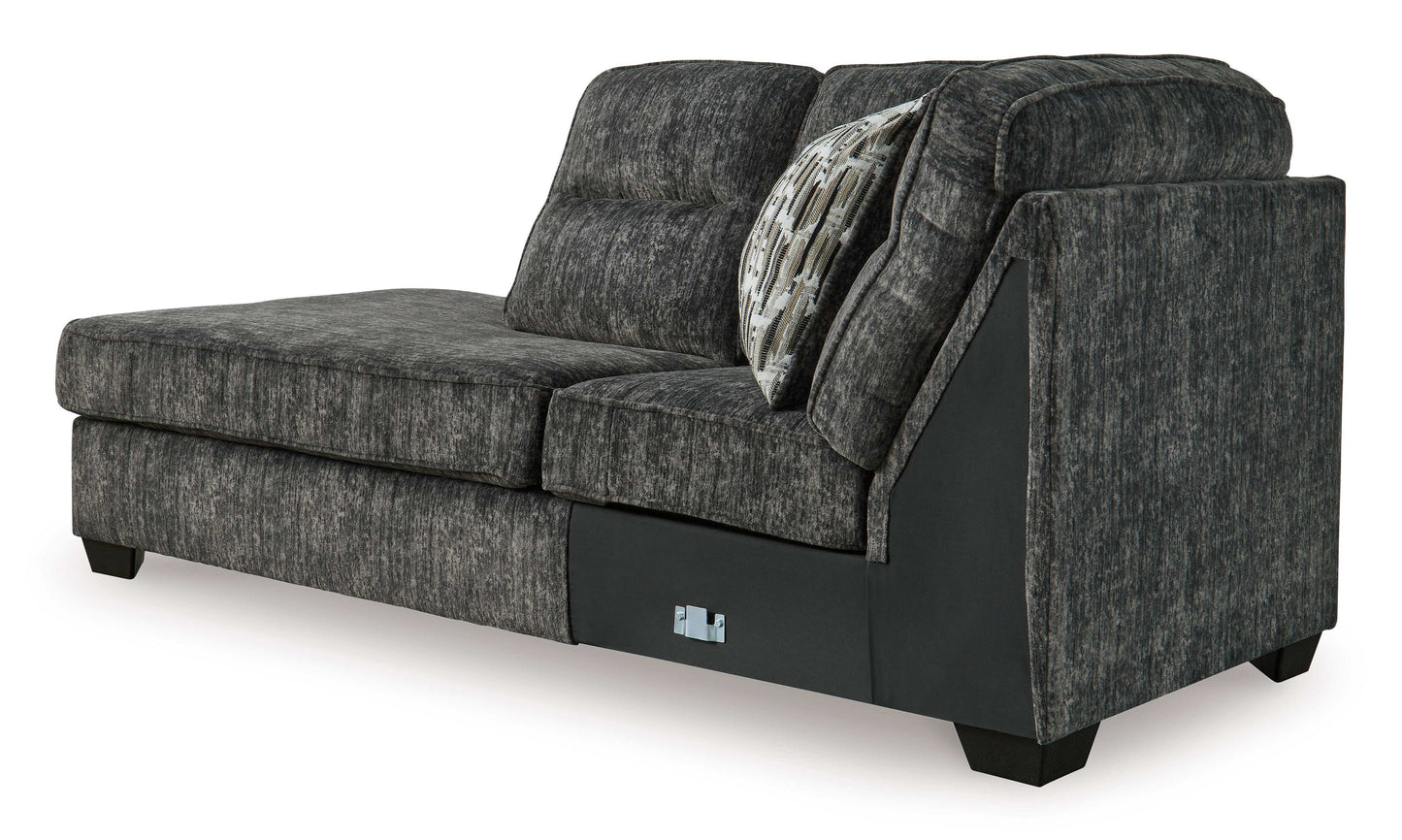 Lonoke Gunmetal 2pc LAF Chaise Sectional