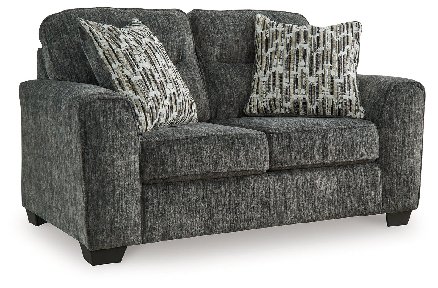 Lonoke Gunmetal Sofa, Loveseat, Oversized Chair and Ottoman