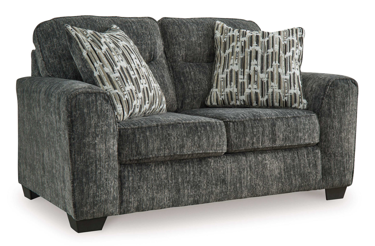 Lonoke Gunmetal Living Room Set / 2pc