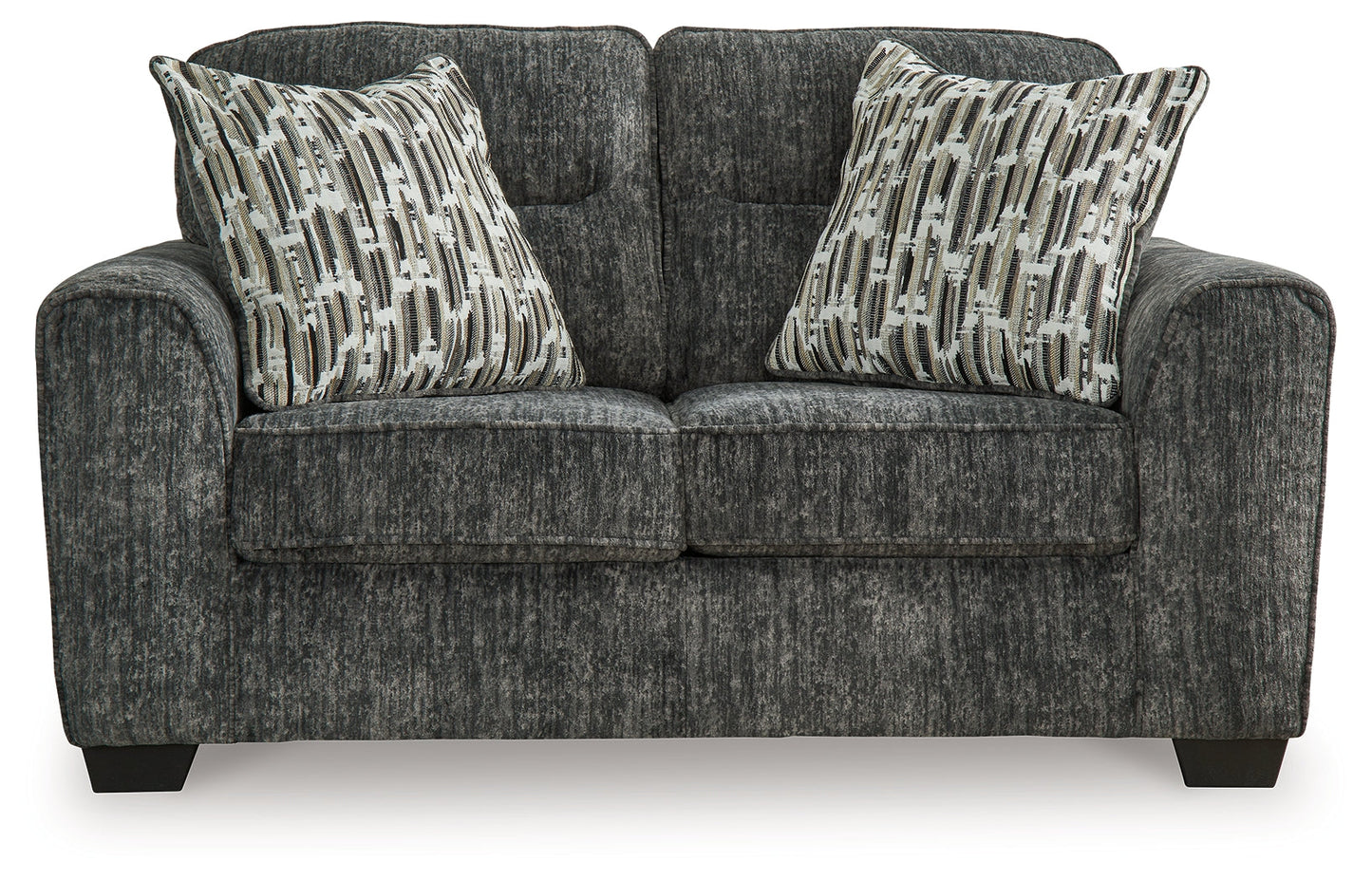 Lonoke Gunmetal Sofa, Loveseat, Oversized Chair and Ottoman