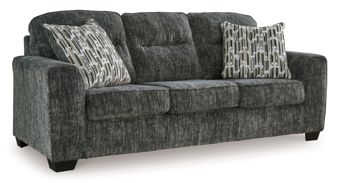 Lonoke Gunmetal Living Room Set / 2pc