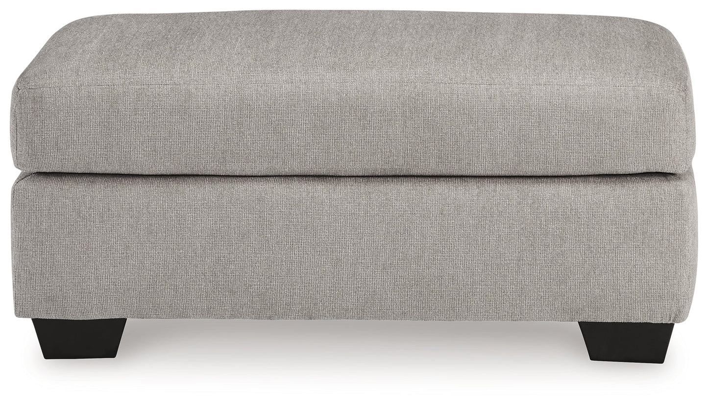 Avenal Park Gray Ottoman