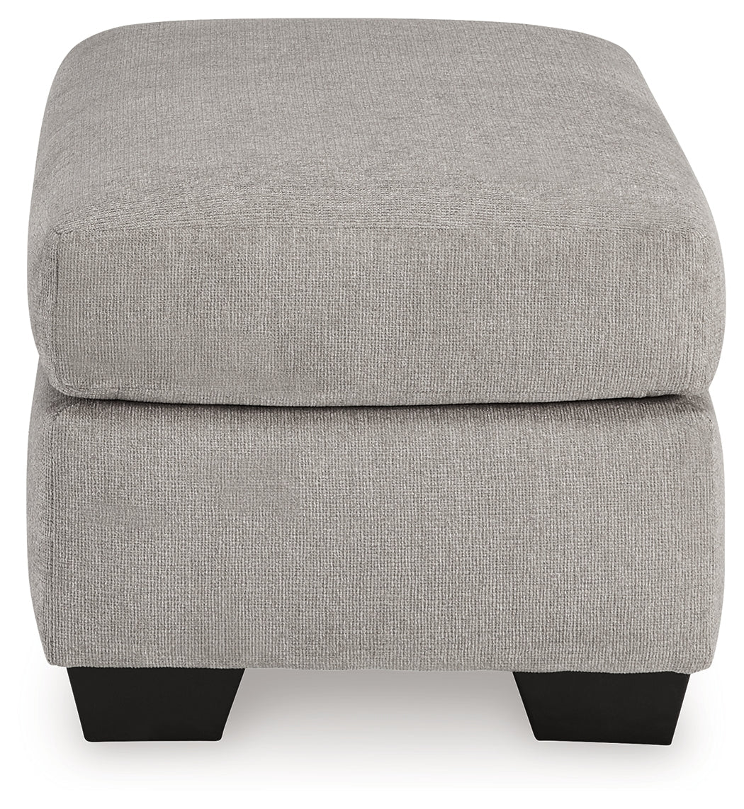 Avenal Park Gray Ottoman