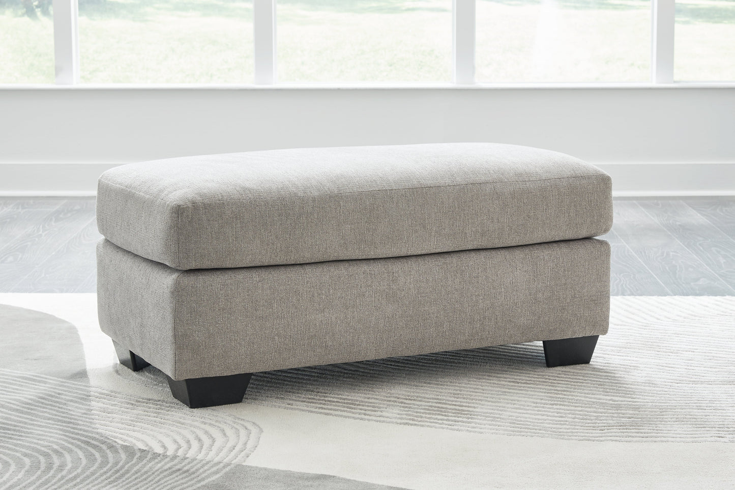 Avenal Park Gray Ottoman