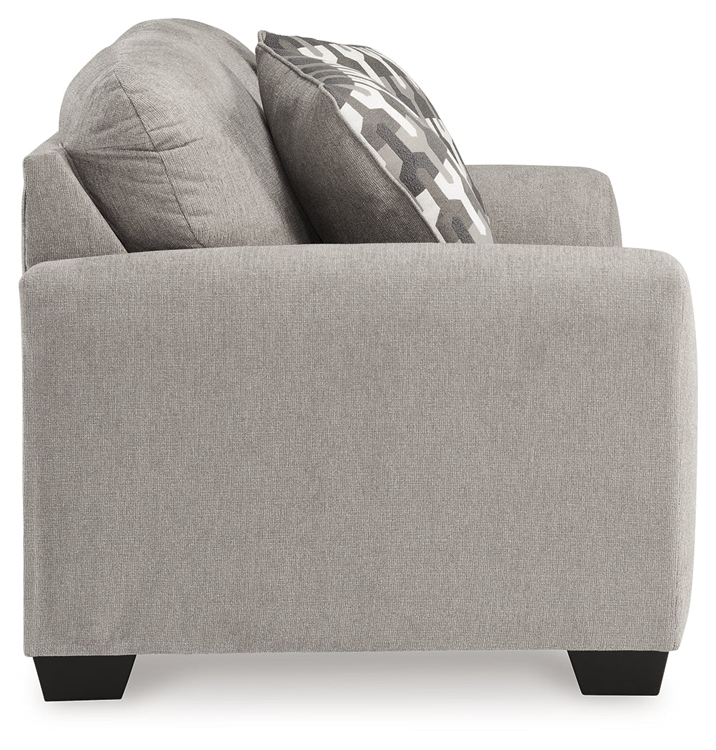 Avenal Park Gray Loveseat