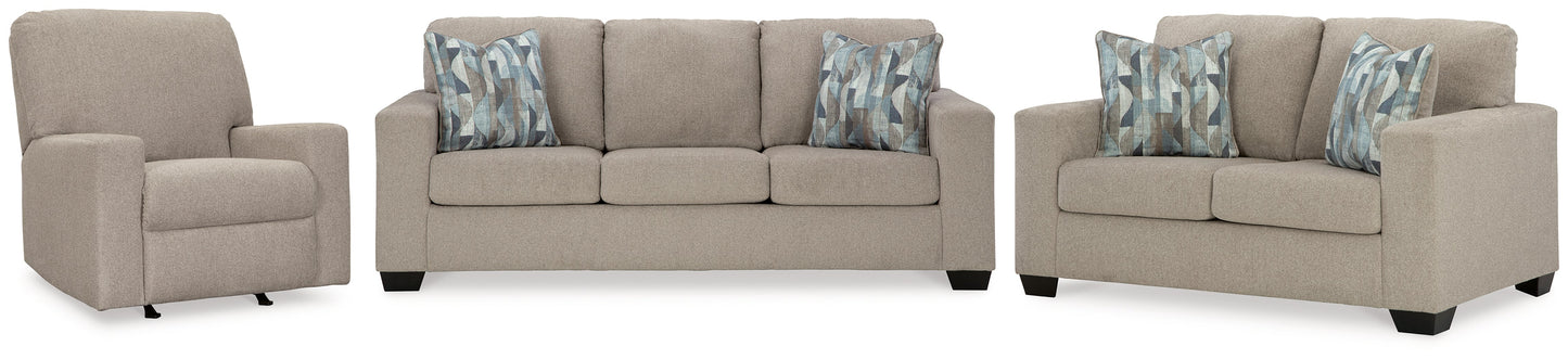 Deltona Beige Sofa, Loveseat and Recliner