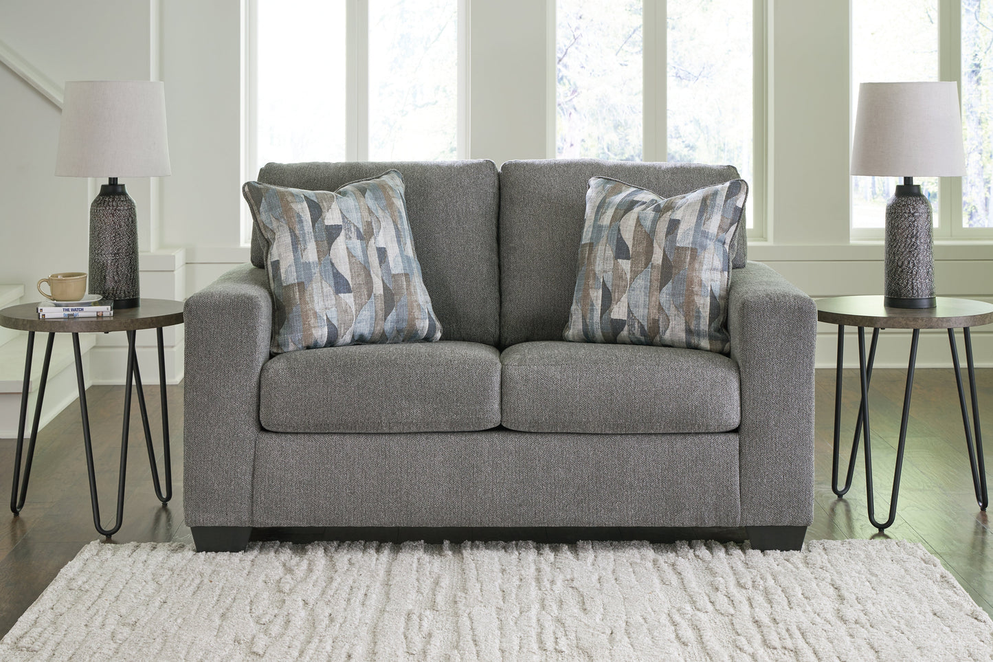 Deltona Graphite Loveseat