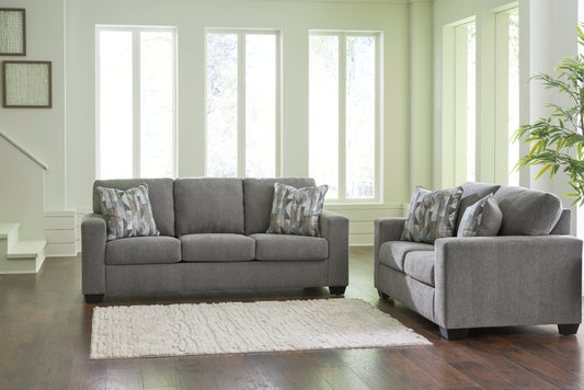 Deltona Gray Sofa and Loveseat