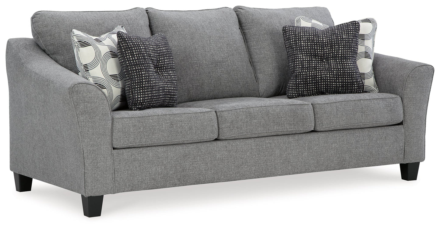 Mathonia Smoke Sofa and Loveseat