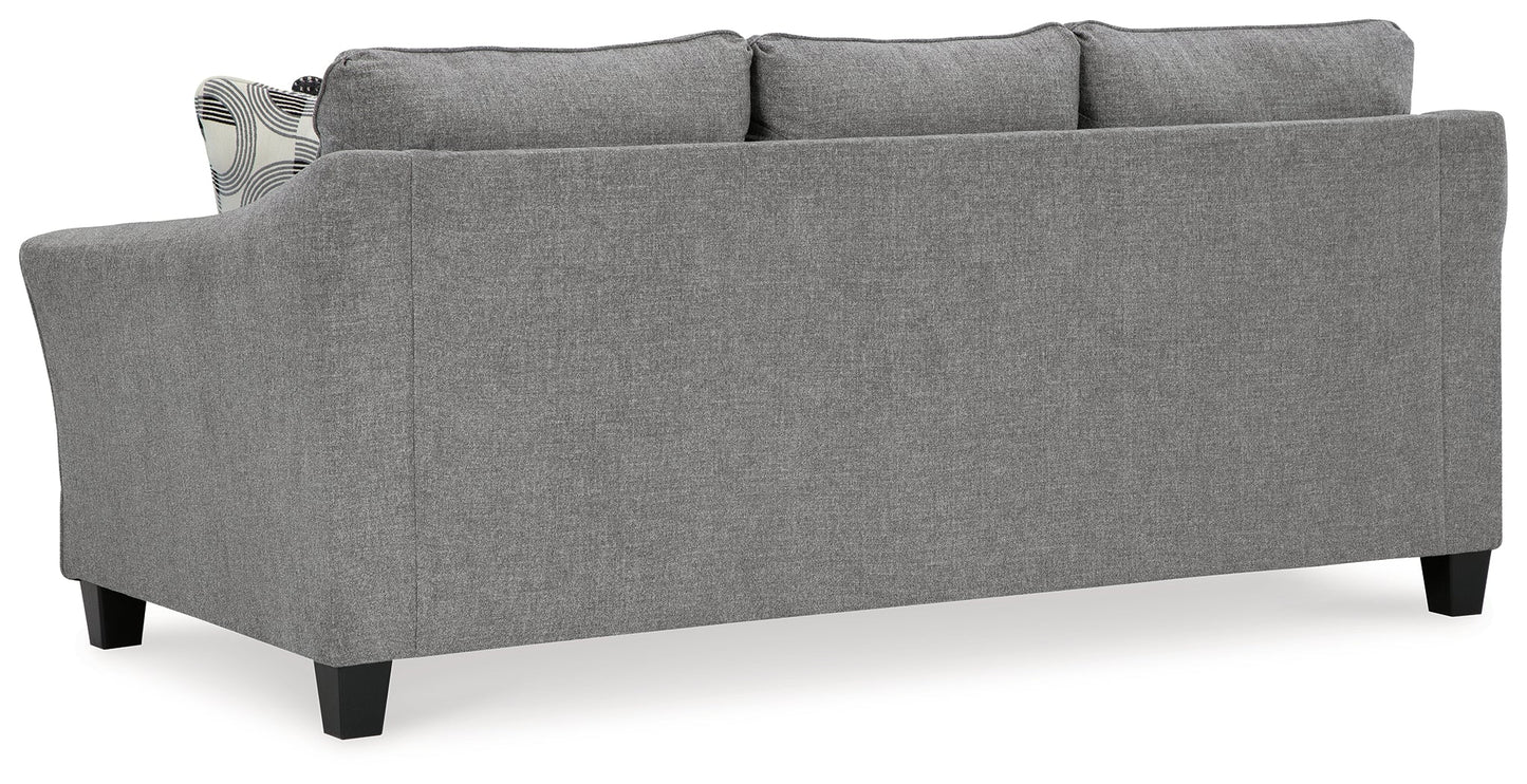 Mathonia Smoke Sofa and Loveseat