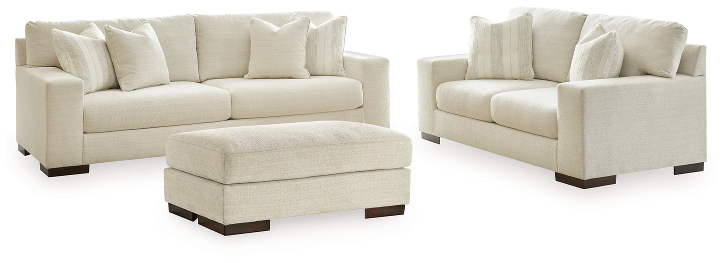 Maggie Birch Sofa, Loveseat and Ottoman