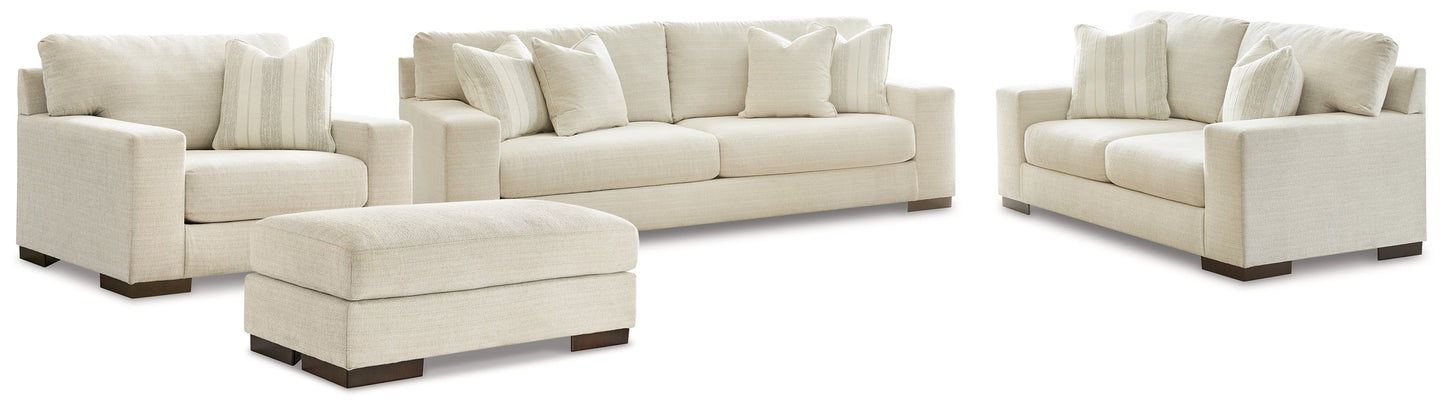 Maggie Birch Sofa, Loveseat, Chair and Ottoman