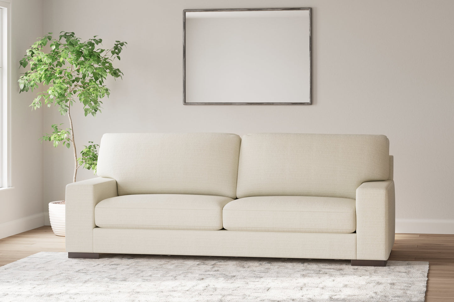 Maggie Birch Sofa and Ottoman